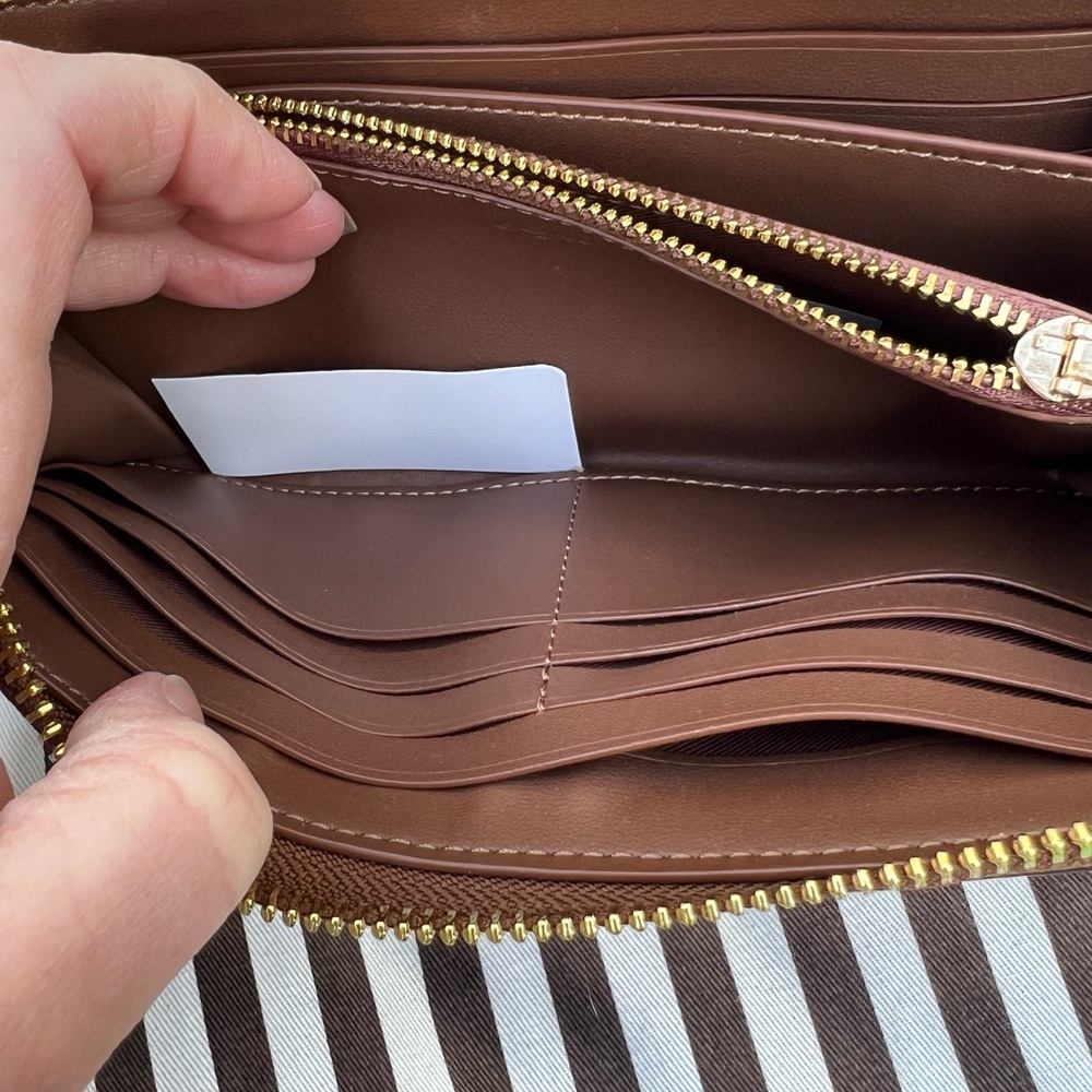 Coach Long Zip Around Wallet in Wildflower Print - Picture 10 of 15